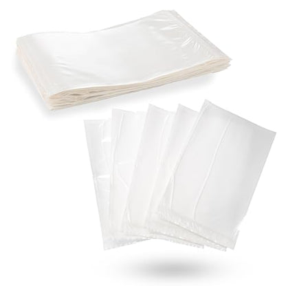 MT Products Blank Envelope Shipping Label Sleeves - 6.5" x 10" Packing Slip Pouches for Shipment/Return - Pack of 100 - size: 6.5 X 10 Inch