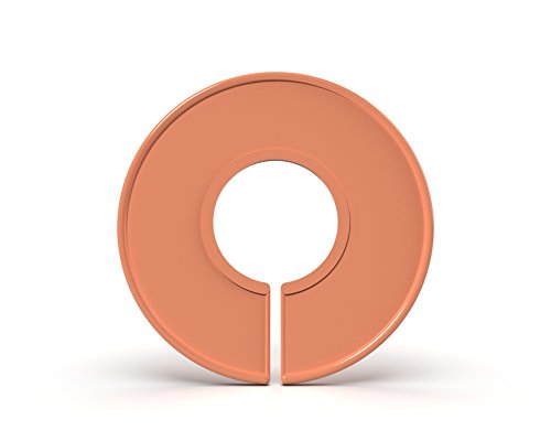 Clothes Size Dividers, Clothing Rack Size Dividers Blank - (10, Cantaloupe) - color: Cantaloupe