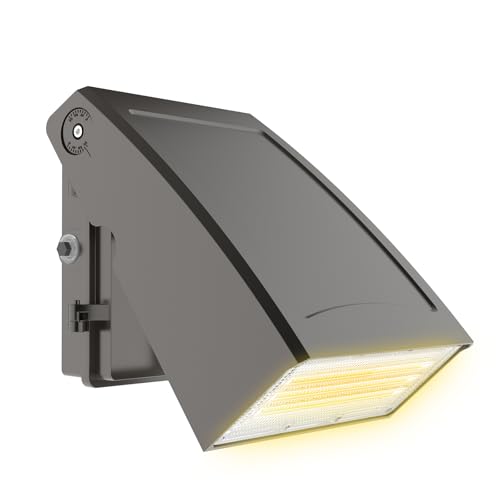 HYPERLITE LED Wall Pack Light: 40W 3000K Wall Pack Lights Outdoor with Dusk to Dawn Photocell, 5200lm ETL Listed Adjustable Full Cut Off Wall Packs for Porch Yard Barn Warehouse Garage - size: 40W 3000K 1Pack