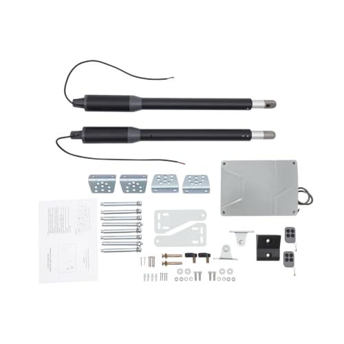 Automatic Gate Opener Kit, Dual Swing Gate Openers for Doors up to 650lb