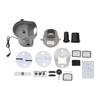 Electric Dice Food Processor, Commercial Vegetable Chopper, Dicing Machine, Automatic Potato Onion Slicing Cube Cutting, 9.1*2.6-inch Bowl, Silver