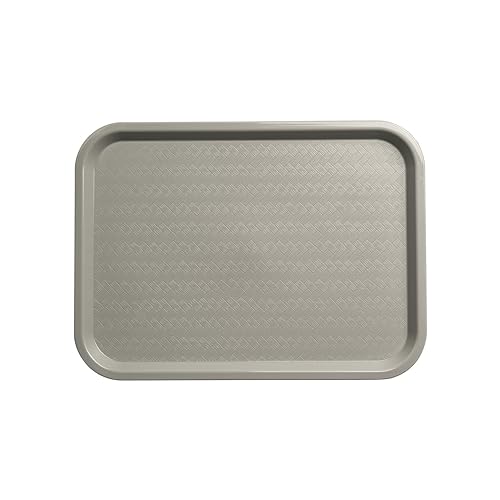Carlisle FoodService Products Café Cafeteria Tray, Fast Food Tray for Restaurant or Commercial Use, 12" x 16", 24 Count, Gray - color: Gray, size: 12" x 16"