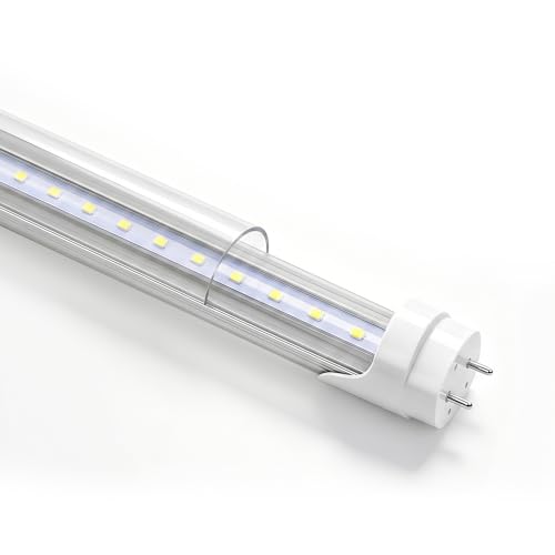 LightingWill LED T8 Light Tube 3FT, Warm White 3000K-3500K, Dual-End Powered Ballast Bypass, 2000Lumens 15W (32W Fluorescent Equivalent), Frosted Cover, AC85-265V Lighting Tube Fixtures, 1Pack - color: Warm White, size: 3FT-1 Pack