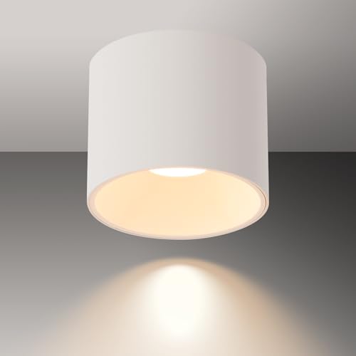 5CCT LED Ceiling Spotlight CRI 97+ Modern Cylinder Light Ceiling Mount - color: White, size: 1 Pack – Adjustable 2700K–6000K