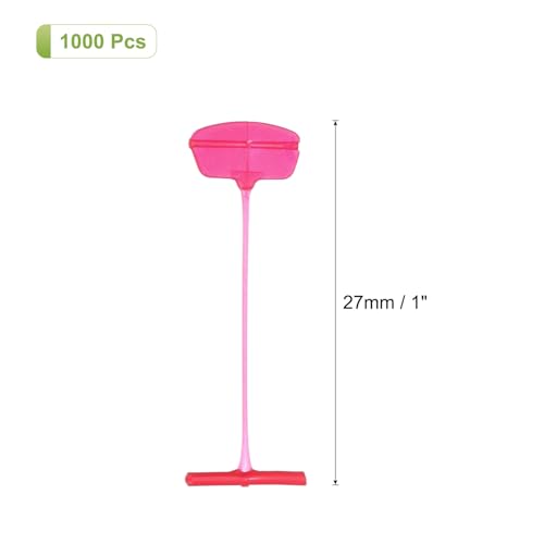MECCANIXITY 1000 Pcs Standard Tagging Barb Fasteners, 1 Inch Red Tagging Gun Fasteners Tagging Gun Refill Plastic Garment for Clothing Fine Stitch Price Refills Tag Label - color: Red, size: 1 Inch