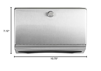 Bobrick B-2621 Paper Towel Dispenser, Wall-Mounted, Stainless Steel, 7-1/8" (Pack of 6) - size: 7-1/8" (Pack of 6), style: Knob-Latch