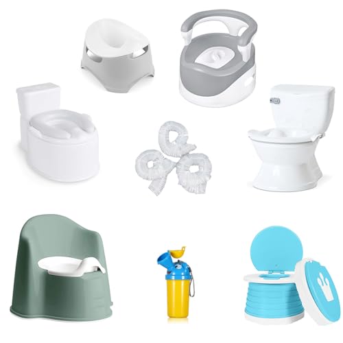 OULIGET Potty Chair Liners with Elastic, Portable Potty Training Bags, Potty Refill Liners Disposable for Toddlers Kids and Baby,Toilet Seat Cover,17x8Inches,Clear - color: Clear
