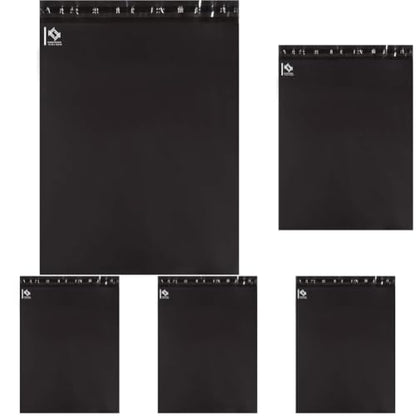 KKBESTPACK 100 Pcs 12x15.5 Poly Mailer Envelopes Shipping Bags Self Adhesive Waterproof Bags (Black), 12 x 15.5 (Pack of 5) - color: Black, size: 12" x 15.5" 100pcs (Pack of 5)