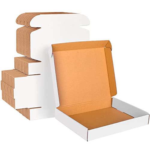 13x10x2 White Cardboard Boxes - 30 Pack, Shipping & Mailing Boxes, Corrugated Packaging - color: White, size: 13 x 10 x 2