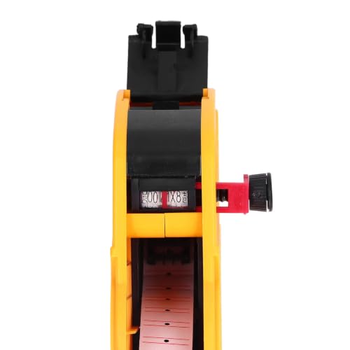 Walfront Manual Labeling Machine, Red 8 Digits Pricing Gun Kit, Manual Labeling Machine, Price Marking Tool with Spare Ink, Pricemarker Labels(Yellow)