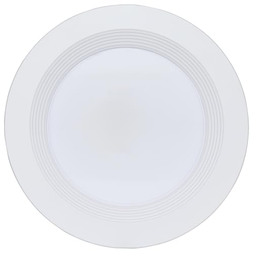 Satco S21603 35W Integrated LED 10 Inch Commercial Downlight Retrofit, Recessed Mount, 2700K-5000K CCT Selectable, 4200 Lumens, White Finish, 120-277V, Energy Star, JA8