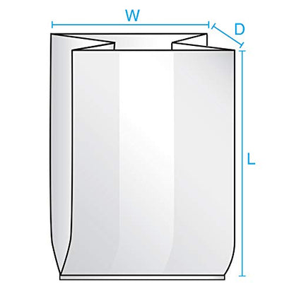 54" x 44" x 72" x 1.5 mil Clear Eco-Manufactured Plastic Pallet Top Covers (Roll of 75)