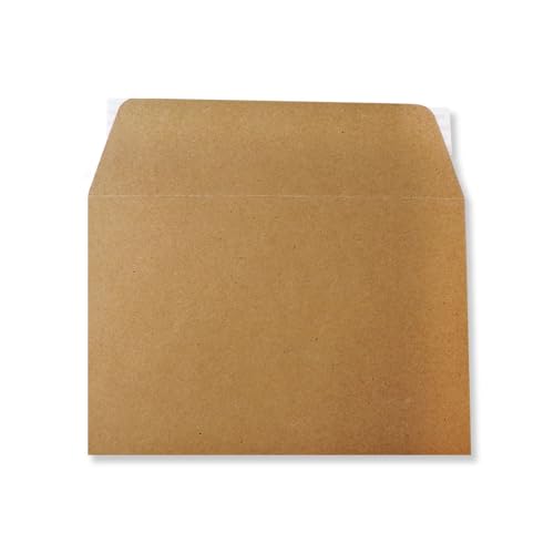 100 EcoSwift 6.5 x 4.5 Rigid Photo Mailers Stay Flats Brown Cardboard Self Seal Envelopes