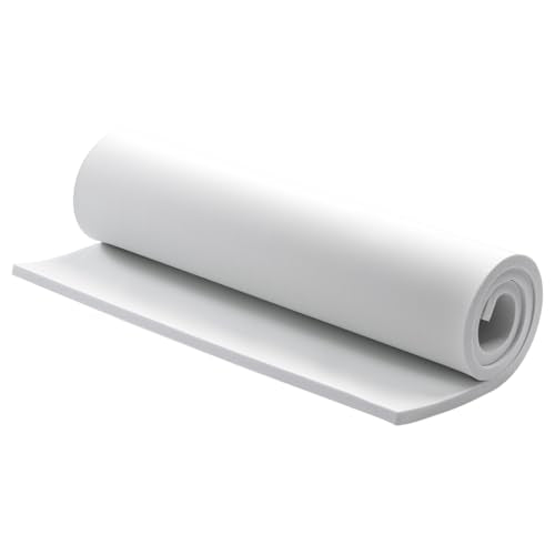 AMZQNART 6mm EVA Foam Sheets Rolls for Crafts White Cosplay Foam 16x59in - color: 16×59in White, size: 6mm-Thick