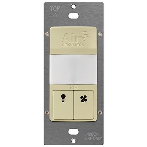 TOPGREENER Air Circulator Timer Switch with PIR Motion Sensor, Ivory - color: Ivory, size: Light&Fan Sensor Combo