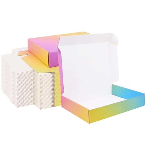 Shipping Boxes for Packaging, 11x8x2 in Corrugated Cardboard Boxes, Mailing Boxes for Small Business(40 Pack, Colorful) - color: Colorful, size: 11x8x2 40 Pack