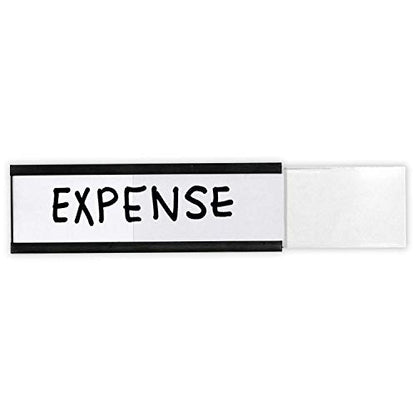 SmartSign Pack of 25 Magnetic"C" Channel Label Holders | 1" x 3" - size: 1" x 3"