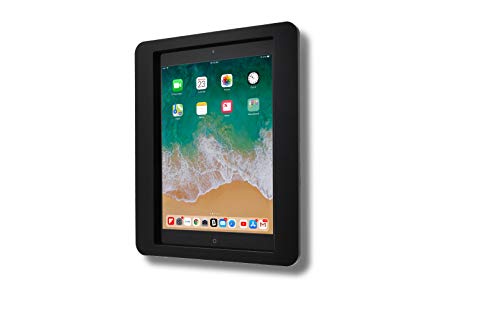 Anti-Theft Acrylic VESA Enclosure for Apple iPad mini 4/5 with Free Wall Mount Kit & 90-Degree Angle Charge Cable (iPad mini 4/5 8", Black) - color: Black, size: iPad mini 4/5 7.9"