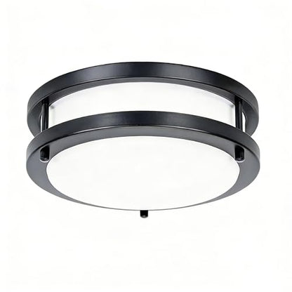 36W LED Flush Mount Ceiling Light Fixture, 400W Equivalent, 5000K Daylight - color: Black, size: 36W