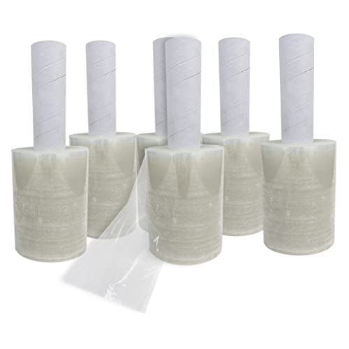 Stretch Film/Wrap for Packaging, Shipping, and protection, Stretch Wrap Mini 5" x 1000'- 6pk, Shrink Wrap Roll For Moving, Furniture, Pallets & Storage - size: Stretch Wrap Mini 5" x 1000'- 6pk