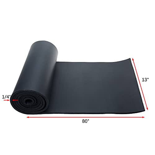 Artilife Closed Cell Foam Roll, Easy to Cut into Foam Sheets & Foam Pads for Sound Insulation, Cushion & DIY Projects (1/4" T x 13" W x 80" L) - size: 1/4" T x 13" W x 80" L