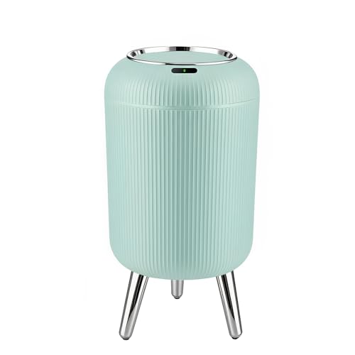 Procade Blue Bathroom Trash Can with Lid,Small Automatic Touchless Trashcan - color: Blue