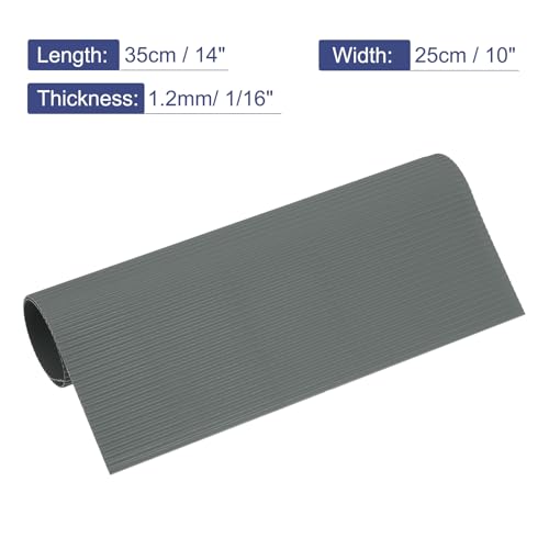 MECCANIXITY Corrugated Paper Sheets 5pcs 14x10x1/16inch Gray - color: Gray, size: 14inch x 10inch x 1/16inch