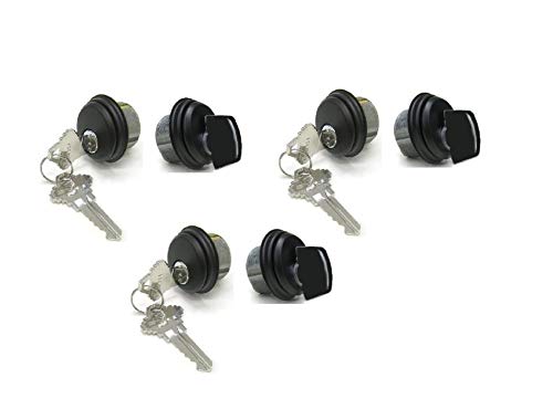 Pacific Doorware Storefront Door Mortise Lock Cylinder Thumbturn, 3 Pack - color: Duronotic Bronze, size: 3 Pack, style: Keyed & Thumbturn