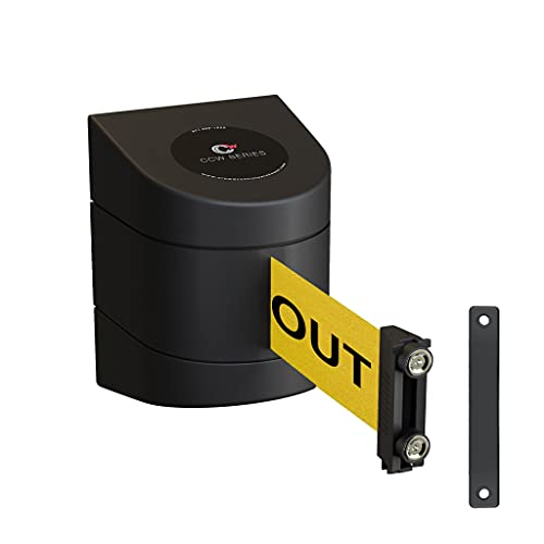 Crowd Control Warehouse Magnetic Wall Mount Retractable Belt Barrier, 30 Ft - color: DANGER - KEEP OUT, size: 30 foot belt