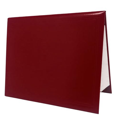 GraduationMall 11"x14" Smooth Padded Diploma Cover Certificate Holder Maroon - color: Maroon