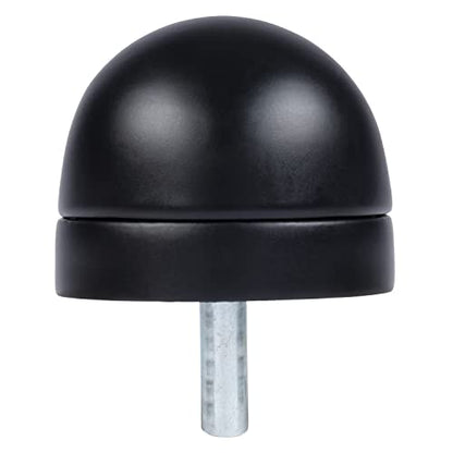 BRINKS Commercial Dome Floor Door Stop with Riser, Matte Black