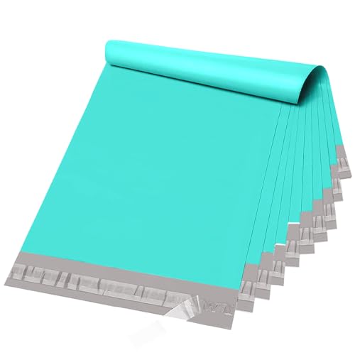 Metronic Poly Mailers 14.5x19 50 Pack, Self Seal Shipping Bags for Clothes - color: Teal, size: 14.5x19 50PC