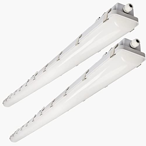 DAKASON 8FT LED Vapor Tight Light Fixture 2Pack, 120W/100W/80W, 15600lm - size: 8FT-2Pack