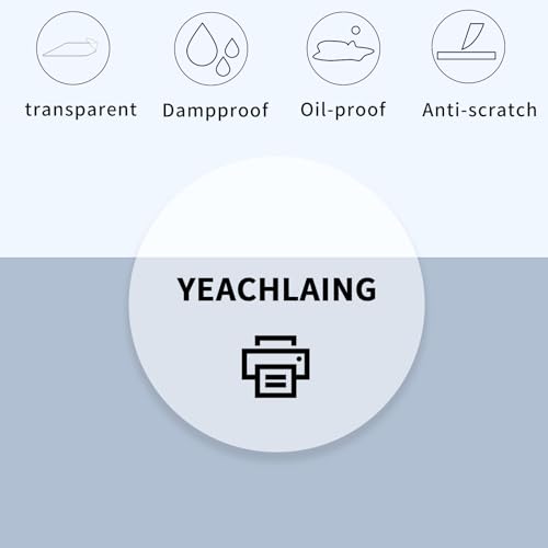 2" Round Transparent Thermal Label Stickers,Self-Adhesive Direct Thermal Labels,300 Sheets with Perforation Line in ROLL - color: Clear, size: 2 inch