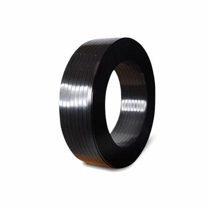 Packaging Strapping Banding 1000ft x5/8’’x 0.035" PET Strapping Roll 1500lb Heavy Duty Industrial Strength Rust-Resistant Plasitc Polyester Pallet Strapping & 100 Buckles Black - color: Black