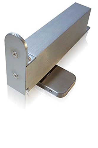 NHN PDC103W-S SSS - Hydraulic Self Closing Concealed Door Closer for Wooden & Steel Doors (Hold Open/Max. Door Width 37 3/8 in.) Satin Stainless Steel - color: Satin Stainless Steel, size: Hold Open / Max. Door Width 37 3/8 in.