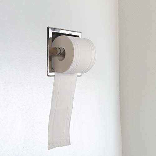 KEILEOHO Recessed Toilet Paper Holder, Wall Mounted Stainless Steel Tissue Roll Holder, in-Wall Insert Tissue with Mounting Bracket for Bathroom, Space Saving, Easy Installation