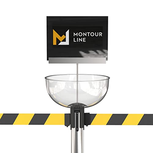 Montour Line Merchandising Display Bowl for Retractable Belt Barrier Stanchion