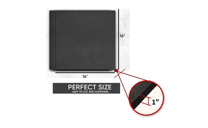 XCEL Multi-Purpose Crafting Foam Sheet Roll – Neoprene Rubber Sheets for Costumes Cosplay Packing Foam Gasket Material – Closed Cell Foam Padding in Various Options (Black, 16" x 16" x 1" (4 Pack)) - color: Black, size: 16" x 16" x 1" (4 Pack)