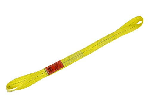 Kennedy Wire Rope & Sling Company 2inches x 3' 2-Ply Twist Eye Polyester Lifting Sling (Various Sizes in Listing) Made in The USA - color: 2" 2-Ply Twist Eye (Type 4), size: 2" x 3'