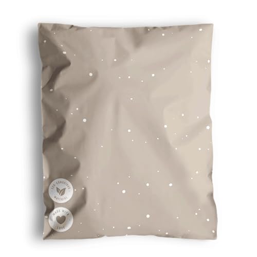 Poly Mailers 10x13-25 Pack Biodegradable Shipping Bags for Clothes - Impack Self-Seal Waterproof Thick Mailing Envelope for Accessories & Clothing - SandStone - color: Solid Sandstone, size: 10"x13" (25 pack)