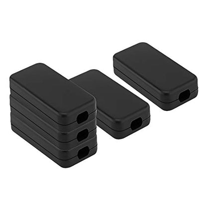 LeMotech 5Pcs ABS Plastic Electrical Project Case Power Junction Box, Project Box Black 1.6 x 0.8 x 0.4 inch (40 x 20 x 11 mm) - size: 1.6" x 0.8" x 0.4"(5pc)