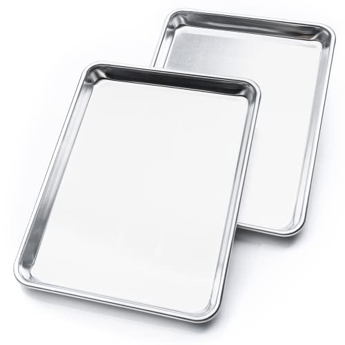 KITCHENATICS Jelly Roll Baking Pan Aluminum Nonstick Warp Free Set of 2 - size: 10.6" x 15.6" Jelly Roll Pans - 2 PCS