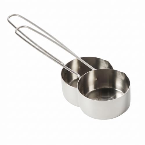 American METALCRAFT, Inc. American Metalcraft MCL13 Stainless Steel Measuring Cup, 1/3-Cup, Silver (Pack of 2) - size: 1/3 Cup (Pack of 2)