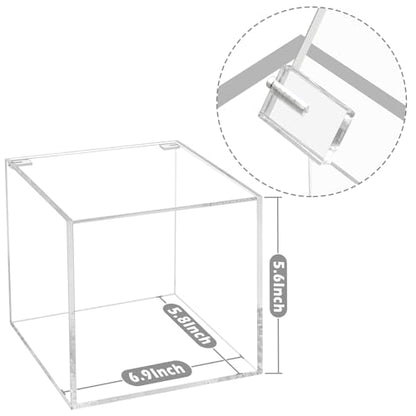 Face Towel Disposable Holder Container Acrylic Facial Towels Box Clear - color: Clear