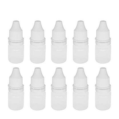 TRENDBOX 10 Pack 5ml Plastic Empty Eye Liquid Dropper Bottles - size: 5 ml (Pack of 10)