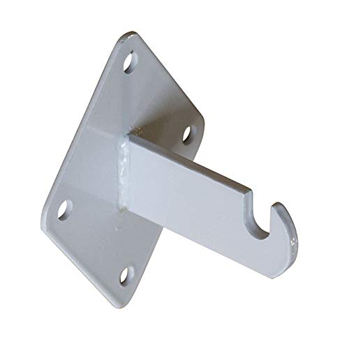 Dazzling Displays 12-Pack White Gridwall Panel Mount Brackets - Essential for Gridwall, Slatgrid, or Trellis Mounting