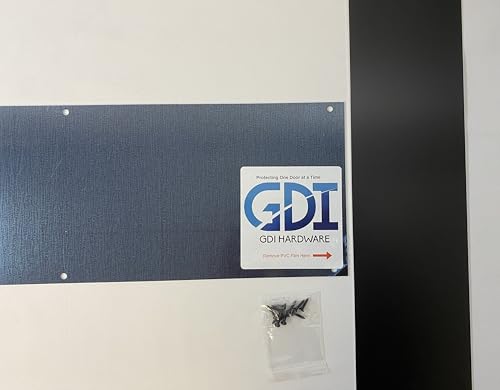 Don-Jo GDI Hardware - Metal Aluminum Kick Plate - 3/64-inch Thick - Choose The Height and Width for Your Door (Black, 6'' X 34''), 90-KP - color: Black, size: 6" X 34"