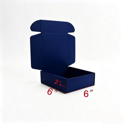 KAXILU DarkBlue Cardboard Boxes Shipping Packaging Boxs 20pcs Shipping Boxs Suitable E-Commerce Packaging Small L6xW6xH2 inch - color: Dark-Blue-1, size: Small-L6xW6xH2 inch