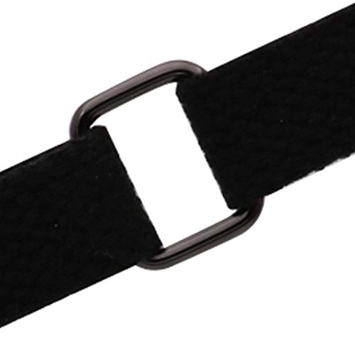 BIKICOCO Metal Rectangle Ring Buckles Square Strap Webbing Belt Rings for Bag Purse Non Welded 3/4 x 5/8 Inch - color: Gunmetal X 50 Pcs